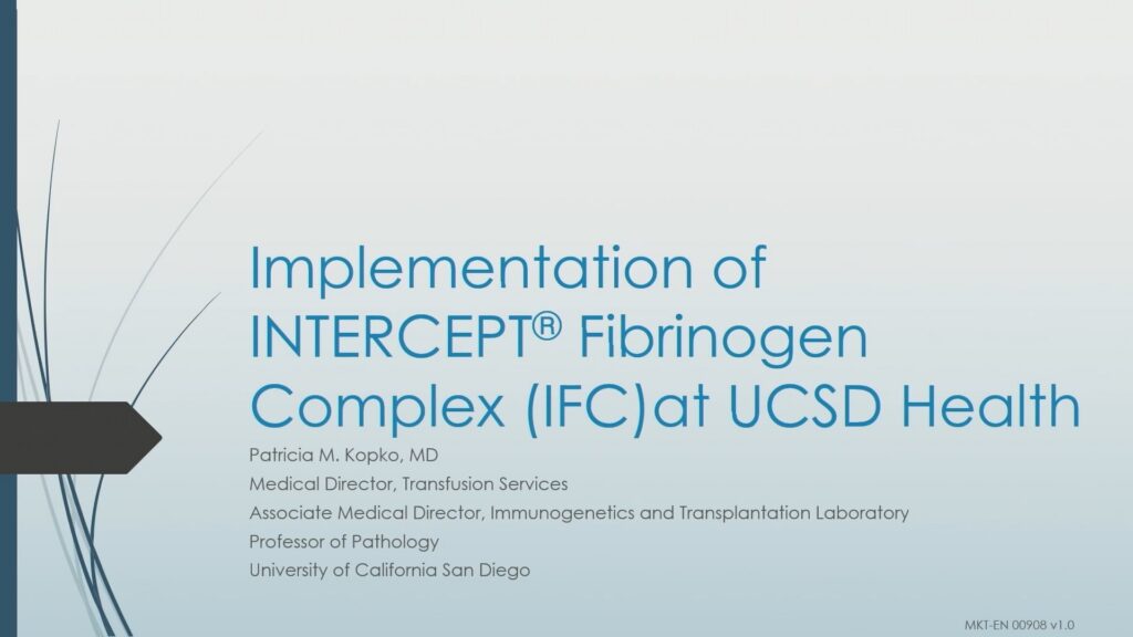 AABB 2025: Implementation of IFC UCSD Health