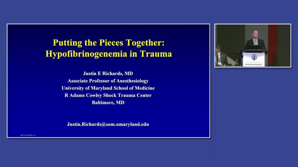 ASA 2025: IFC in Trauma