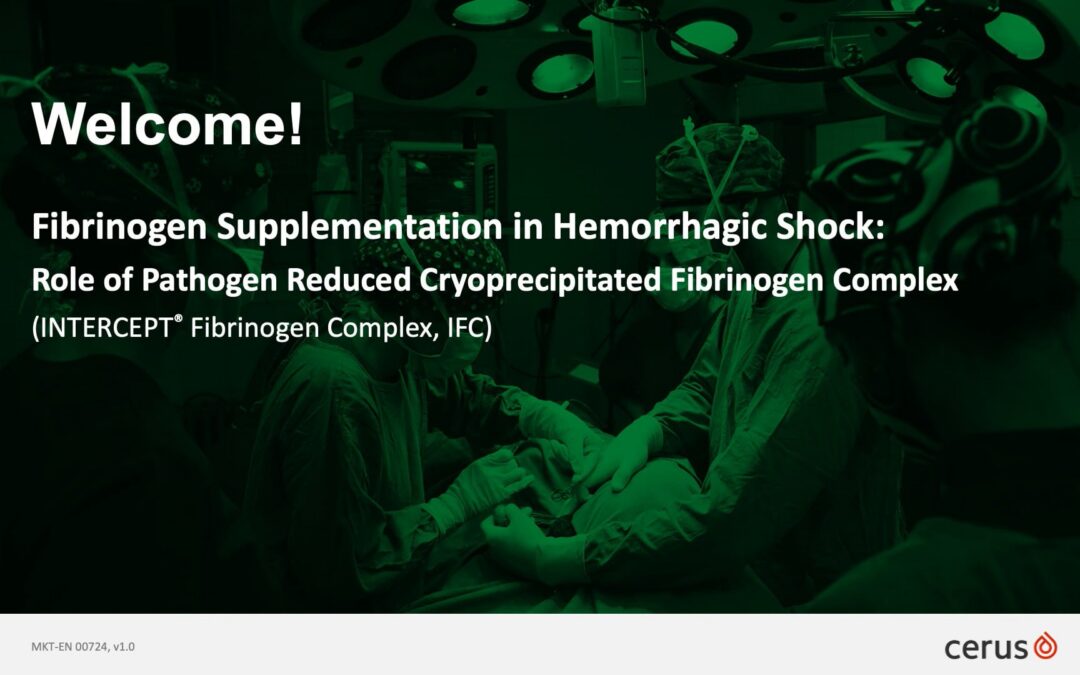 EAST 2024: Fibrinogen Supplementation in Hemorrhagic Shock, Role of IFC