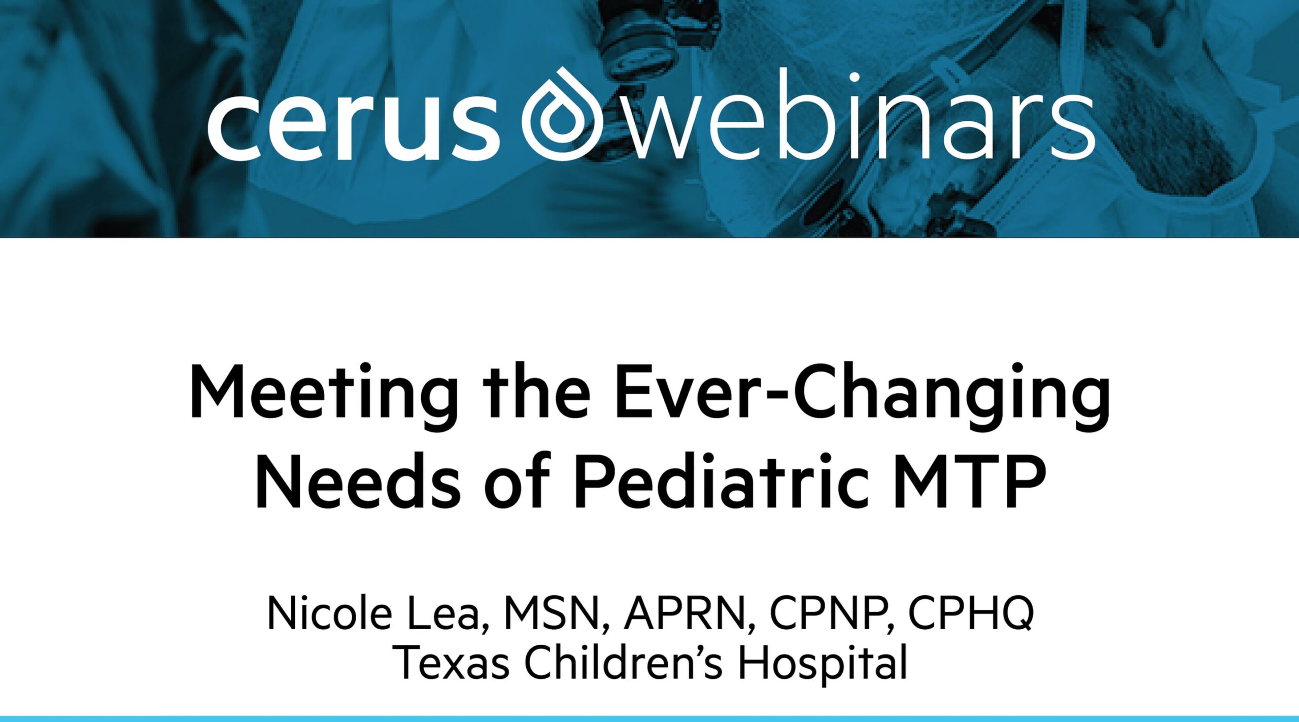 SABM 2021: Meeting the Ever-changing Needs of Pediatric MTP