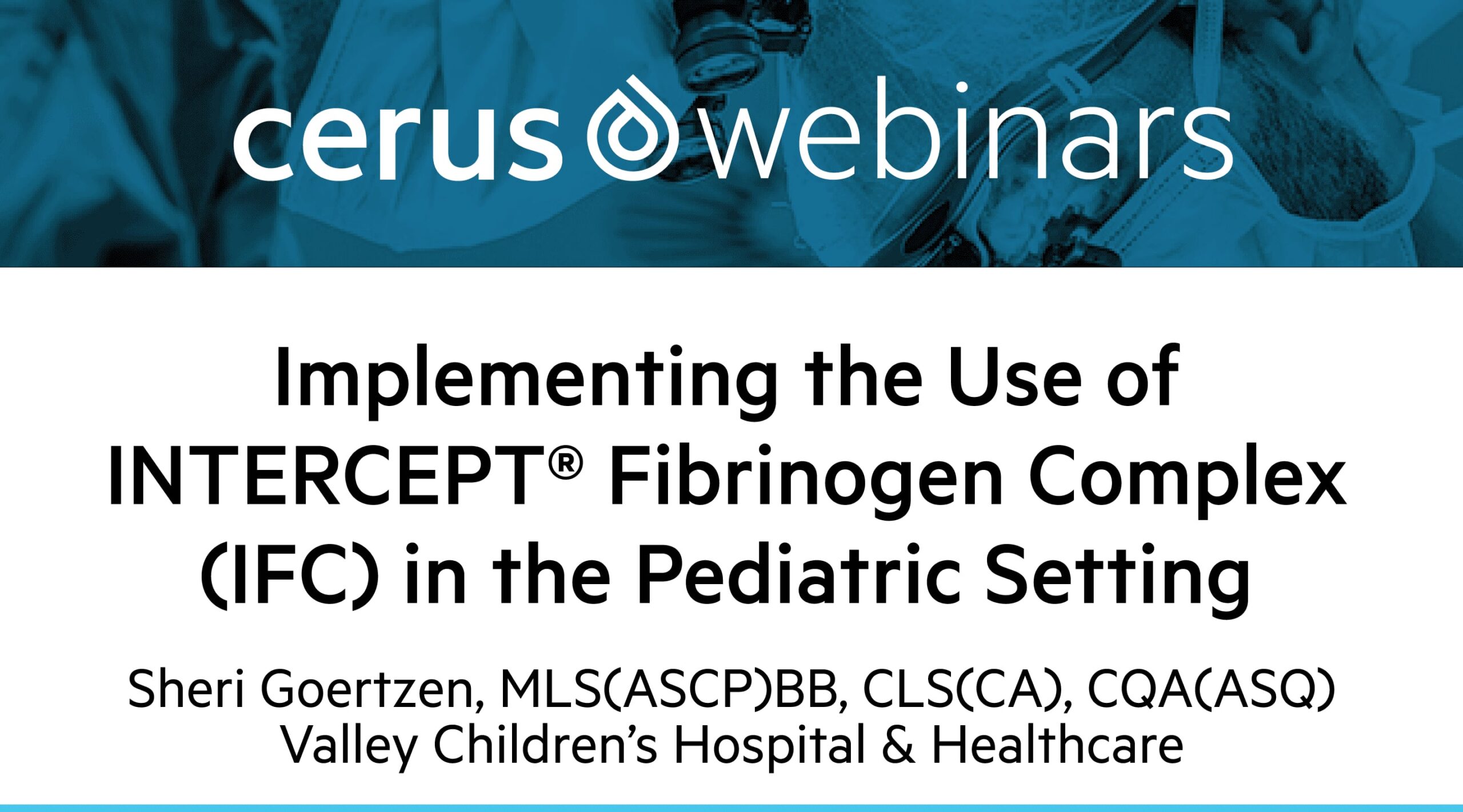 SABM 2022: Implementing the Use of IFC in the Pediatric Setting