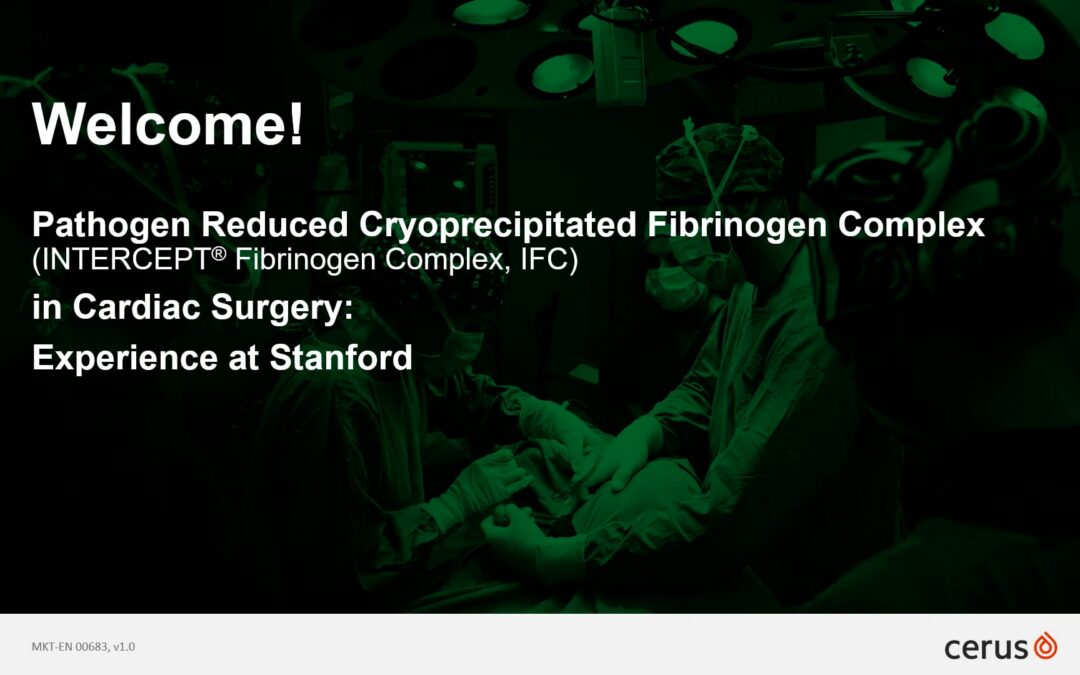 SCA 2023: IFC in Cardiac Surgery: Experience at Stanford