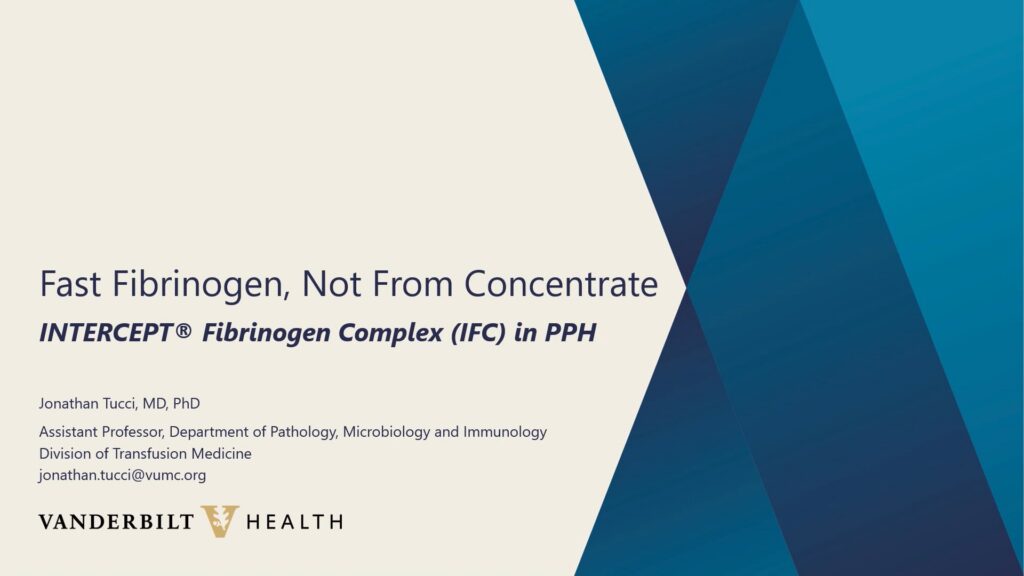 SOAP 2026: IFC – Earlier Fibrinogen Supplementation and the OB-PPH Experience
